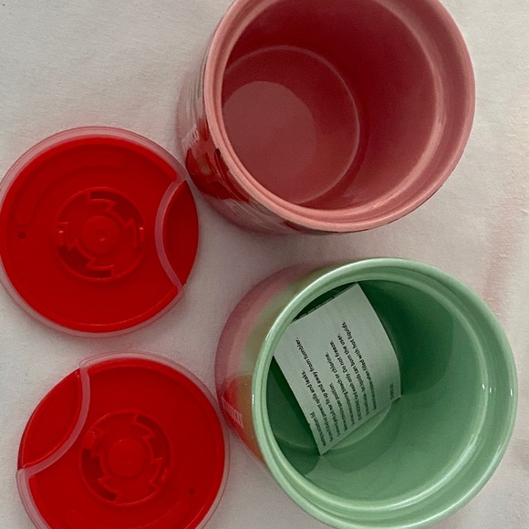 2 Starbucks Holiday Cups 2020 8oz Pearl Ombré Tumblers Christmas Candy cane - Picture 4 of 5